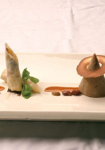 Appelstroop parfait met een loempia van appel en peperkoek recepten stroop