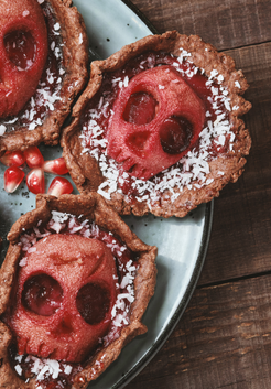 <div>Dessert:</div> Schedel-perentaartjes met Canisius Appelstroop